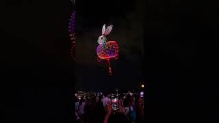 MidAutumn Drone Show Wan Chai Harbourfront travel hongkong [upl. by Atahs]