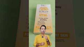 SUNCOS Sunblock Cream SPF 60 skincare antiaging skinwhitening sunblock sunprotection [upl. by Okime]