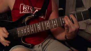 Extermination Dismemberment  Disemboweled Engorgement Guitar Cover [upl. by Adnorrehs788]