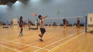 Jeffry amp Rhea vs JM amp Jojen  Casual Badminton Play at Delta Sports Hall  20 October 2024 [upl. by Pavyer]