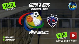 ITAPAGIPE X CAMPO FLORIDO  SUB 14  MASCULINO  COPA 3 RIOS VOLEI INFANTIL  AO VIVO [upl. by Ardle724]