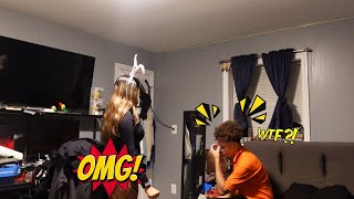 Wearing A SCANDALOUS Halloween Costume Prank On My Boyfriend  He Was Pssed [upl. by Noirret]