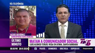 Acaban con la vida de comunicador social en Atima Santa Bárbara [upl. by Ellehsim]