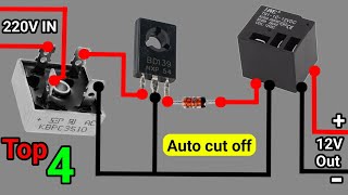 Top 4 Automatic 220V TO 12V Battery Charger Circuits Anyone Can Make in 2024 [upl. by Alorac]