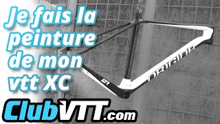 Je fais la peinture de mon vtt cross country Peinture vtt Origine Cycles Theoreme GTR  687 [upl. by Venetia]