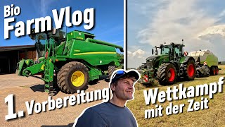 Unwetter rückt näher Kommt das Heu noch trocken rein Drescher auswintern  Käfersammeln  Vlog 104 [upl. by Bonina455]