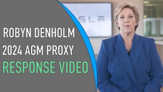 ROBYN DENHOLM  Tesla 2024 AGM Proxy Voting Instructions  RESPONSE VIDEO [upl. by Arykat]