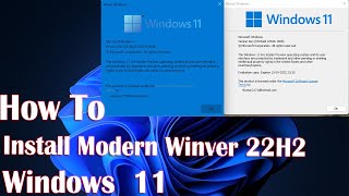 Modern Winver For Windows 11 22H2  How To Fix [upl. by Norean421]