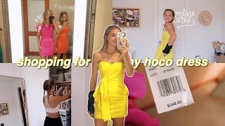 homecoming dress shopping vlog  2022 [upl. by Gurevich216]