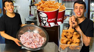 Making the famous KFC from chicken legs at home conditions [upl. by Idna]