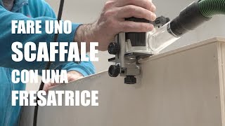 COME FARE UNO SCAFFALE SEMPLICE  Fresatrice  banco sega  Progetto fai da te e bricolage [upl. by Ainav368]