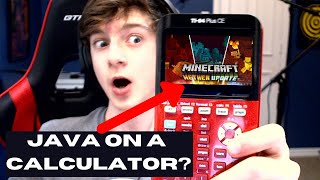 Playing Minecraft on a CALCULATOR [upl. by Ynwat]