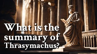 What is the summary of Thrasymachus  Philosophy [upl. by Kellyann]