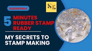 Fastest Rubber Stamp Making  How to easily make liquid Polymer Rubber Stamp [upl. by Oap508]