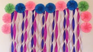 Handmade DIY Decoration Idea for Party  Easy Paper Crafts [upl. by Dnaltiak]