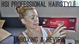 Planchas HSI Professional 1quot Ceramic Flat Iron Unboxing amp Review [upl. by Deibel700]