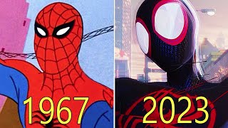 Evolution of SpiderMan in Cartoons w Facts 19672023 [upl. by Naehgem]