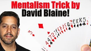 INSANE David Blaine Mentalism Card Trick  Magic Tricks REVEALED [upl. by Iris198]