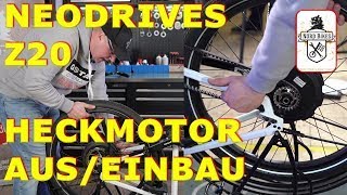 Heckmotor Neodrives Z20 ausbauen und einbauen mit Steckachse bei Nordbikes [upl. by Deana436]