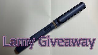 Lamy Giveaway Includes Story on My Favorite Lamy Safari Winner Was Selected [upl. by Sokairyk]