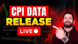 CPI INFLATION DATA  MASSIVE STOCK MARKET DIP  LIVE TRADING [upl. by Yorztif329]