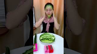 My wife loves to wear facial masks and I love her very much so I bought her this cucumber facial m [upl. by Jeri]