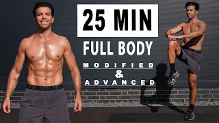 25 Min FULL BODY WORKOUT  Fat Burn  No Equipment [upl. by Oirifrop]