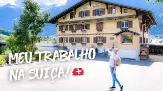 QUANTO GANHA UMA CAMAREIRA NA SUÍÇA ROTINA DE TRABALHO  QUANTO CUSTA UM HOTEL NOS ALPES SUÍÇOS🇨🇭 [upl. by Rubel]