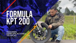 REVIEW Moto FORMULA KPT 200  Parte 2 [upl. by Nodnarg]