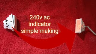 AC indicator light simple making  ElectricalElectronicslab [upl. by Yseulte690]