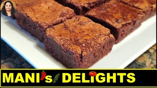 Chocolate Brownie recipe in Tamil  Brownie recipe  Fudgy Brownies recipe  How to make Brownies [upl. by Arde]