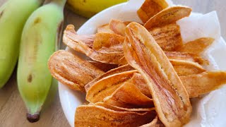 How to Make Banana Chips  Easy Homemade Banana Chips Recipe [upl. by Boonie]