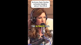 Actress and Homeschooling mom Sam Sorbo schools Destiny about the value of Sacrifice [upl. by Petromilli620]