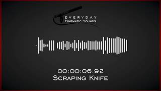 Scraping Knife  HQ Sound Effects [upl. by Litta]