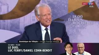 DOMINIQUE DE VILLEPIN invité de LCI avec Darius Rochebin on essentialise pas lautre [upl. by Etyak]