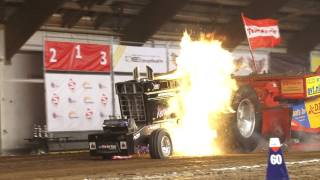 Terminator explodes Tractorpulling Zwolle 2012 explosie [upl. by Llertrac]