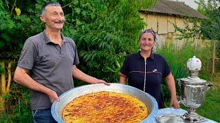 Rural Village Cooking AZERBAIJANI BAKLAVA  Outdoor Cooking [upl. by Anikas]