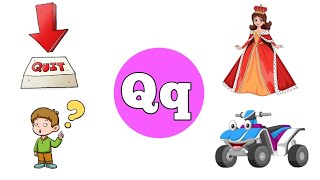 Q letter words  Qq for Queen for kids  learn vocabulary in Englishviralkids [upl. by Kenward386]