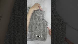 How to Crochet a Sweater Vest in 5 Easy Steps [upl. by Ylsel]