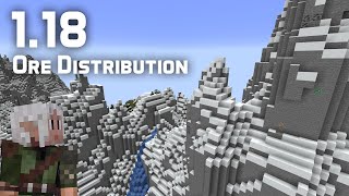 Where Are The Diamonds Ore Distribution in Minecraft 118  The Caves amp Cliffs Update [upl. by Cohl859]