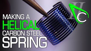 Making A Helical Carbon Steel Spring [upl. by Feodore362]