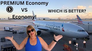 Economy vs PREMIUM Economy Whats The Difference American Airlines 700200 [upl. by Elephus214]