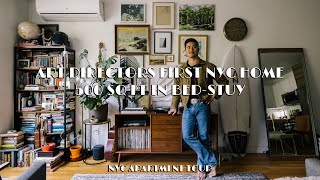 ADs First NYC Home  500sqft46sqm Brooklyn Apartment Tour  NYC Home Tour [upl. by Elison]