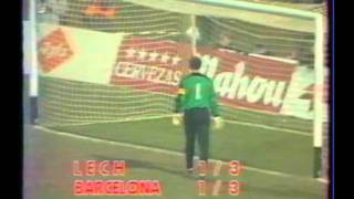 1988 November 9 Lech Poznan Poland 1Barcelona Spain 1 Cup Winners Cupavi [upl. by Yllen]