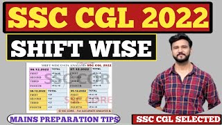 SSC CGL 2022 SHIFT WISE NORMALIZATION  REVIEW  MAINS STRATEGY [upl. by Coffee]