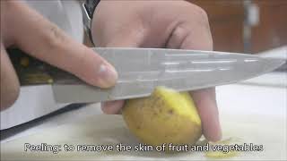 Cookery Peeling Paring Scraping Stringing [upl. by Lihka807]