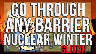 Fallout 76 Glitches Nuclear Winter  Go Through Barriers Anywhere Flying Turret Glitch [upl. by Tews409]