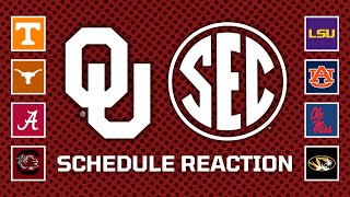 Reacting to the Oklahoma Sooners SEC Schedule in 2024 [upl. by Anoj]