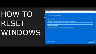 Reset Windows PC maintenance [upl. by Colt609]