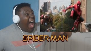 BEST HERO EVER  Spiderman Homecoming Official Trailer REACTION [upl. by Dnamron]